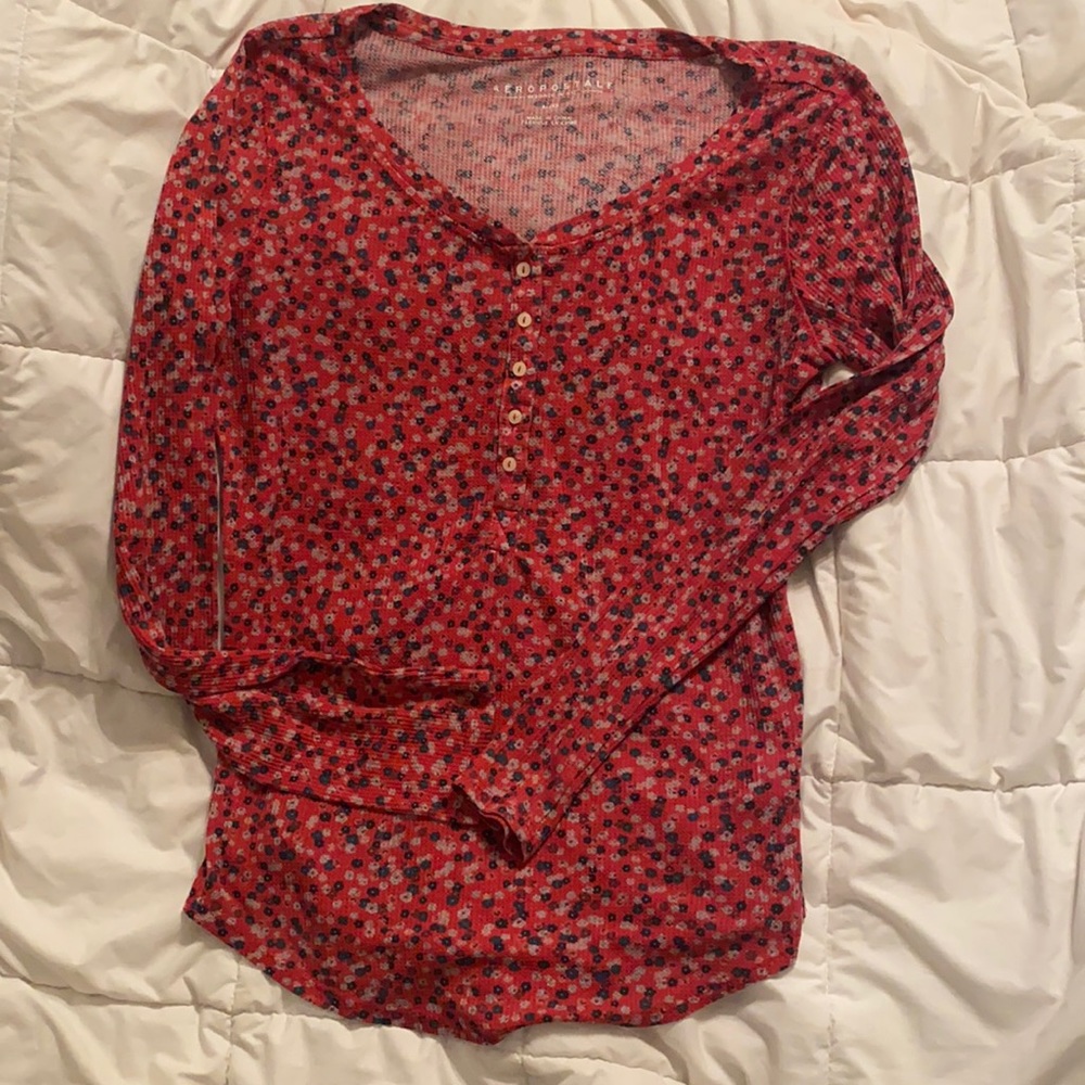 Aeropostale floral long sleeve